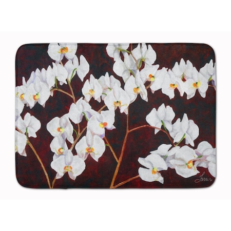 Jensendistributionservices Orchids by Ferris Hotard Machine Washable Memory Foam Mat MI2553798